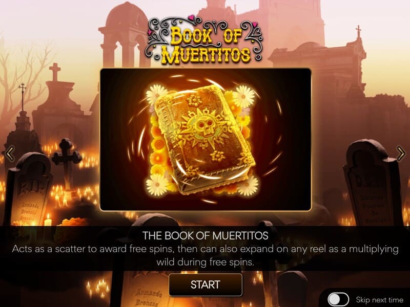 Делайте ставки или играйте бесплатно в слот Book of Muertitos Делайте ставки или играйте бесплатно в слот Book of Muertitos