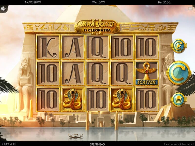 Особенности игрового автомата Lara Jones is Cleopatra II online